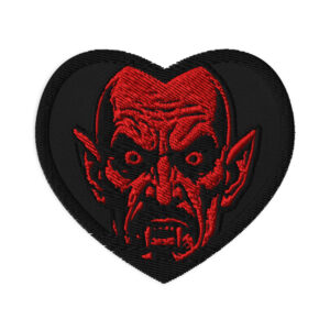 American Vampires – Vampire Head Logo – Heart Embroidered Patch