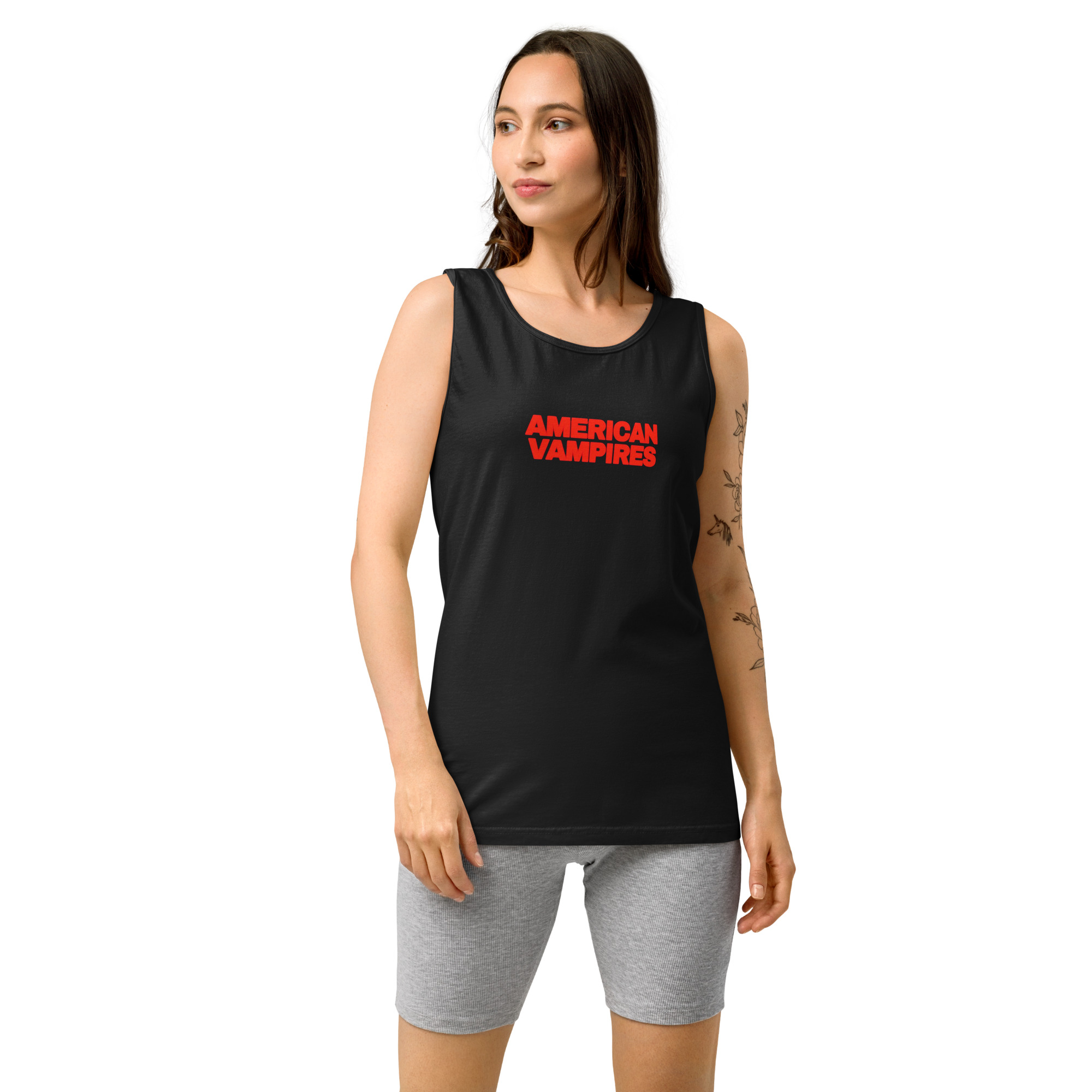 Limited Run - American Vampires Title Logo - Garment-dyed Tank Top - Image 4