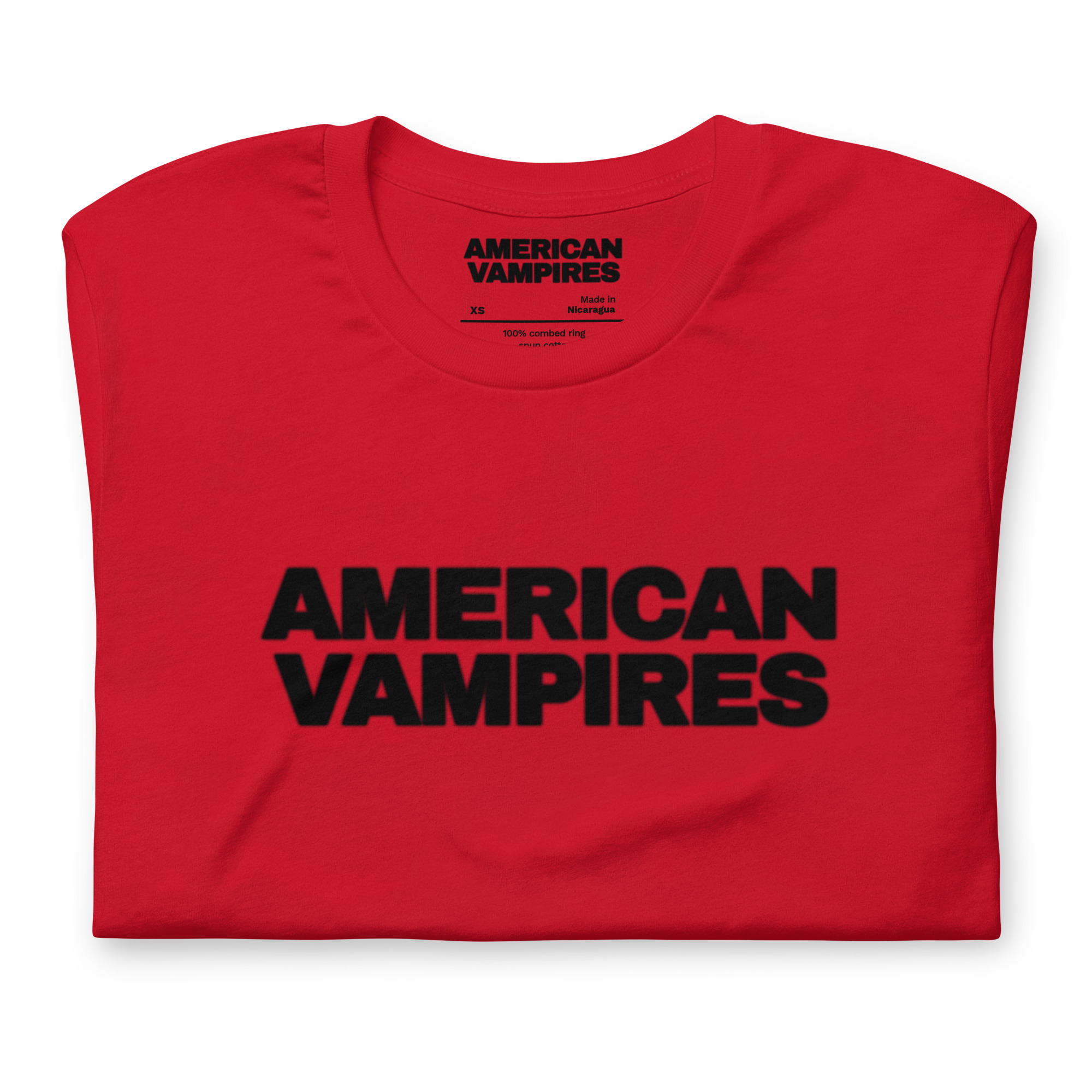American Vampires – Official Title Logo Tee - Limited Run Red - Image 3