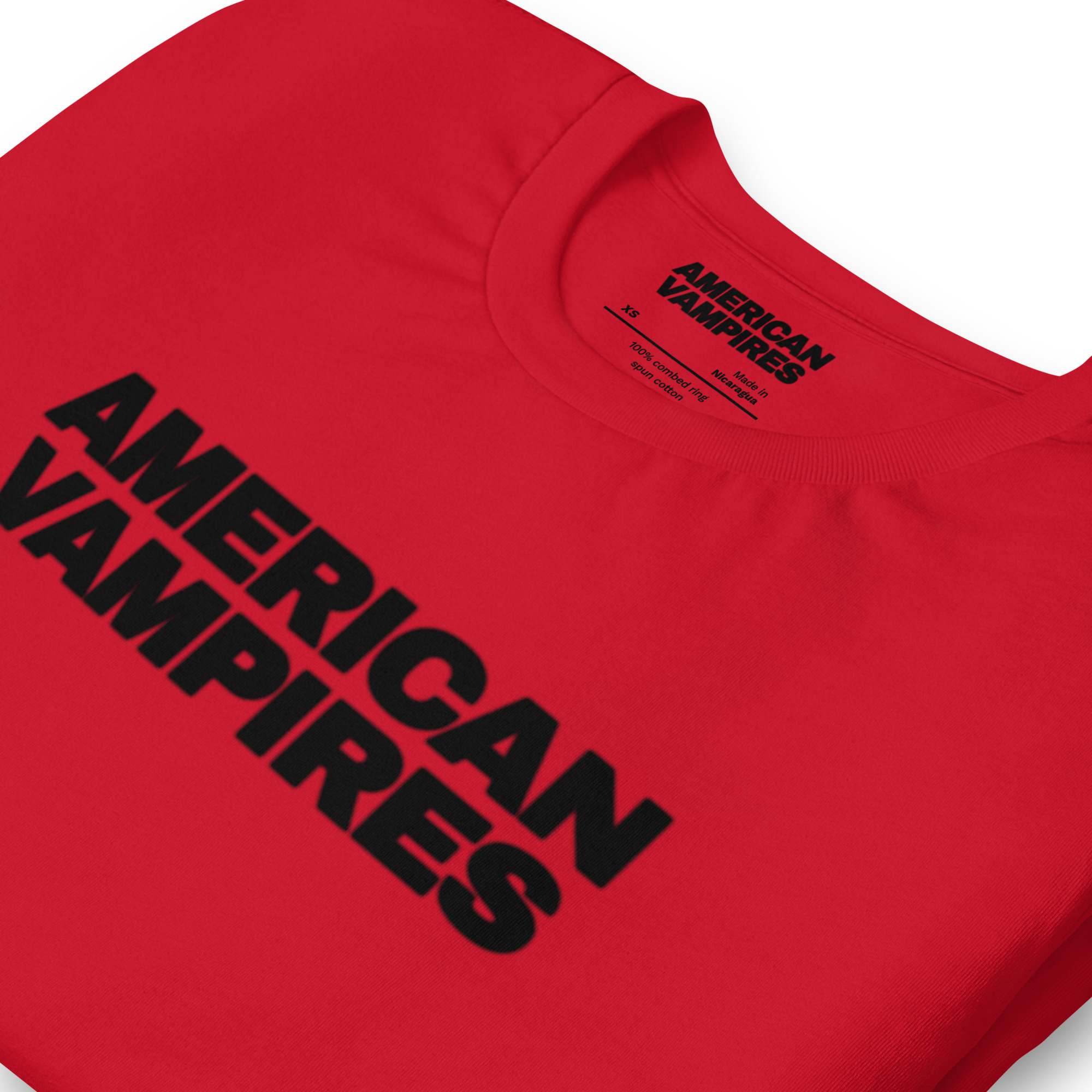American Vampires – Official Title Logo Tee - Limited Run Red - Image 2